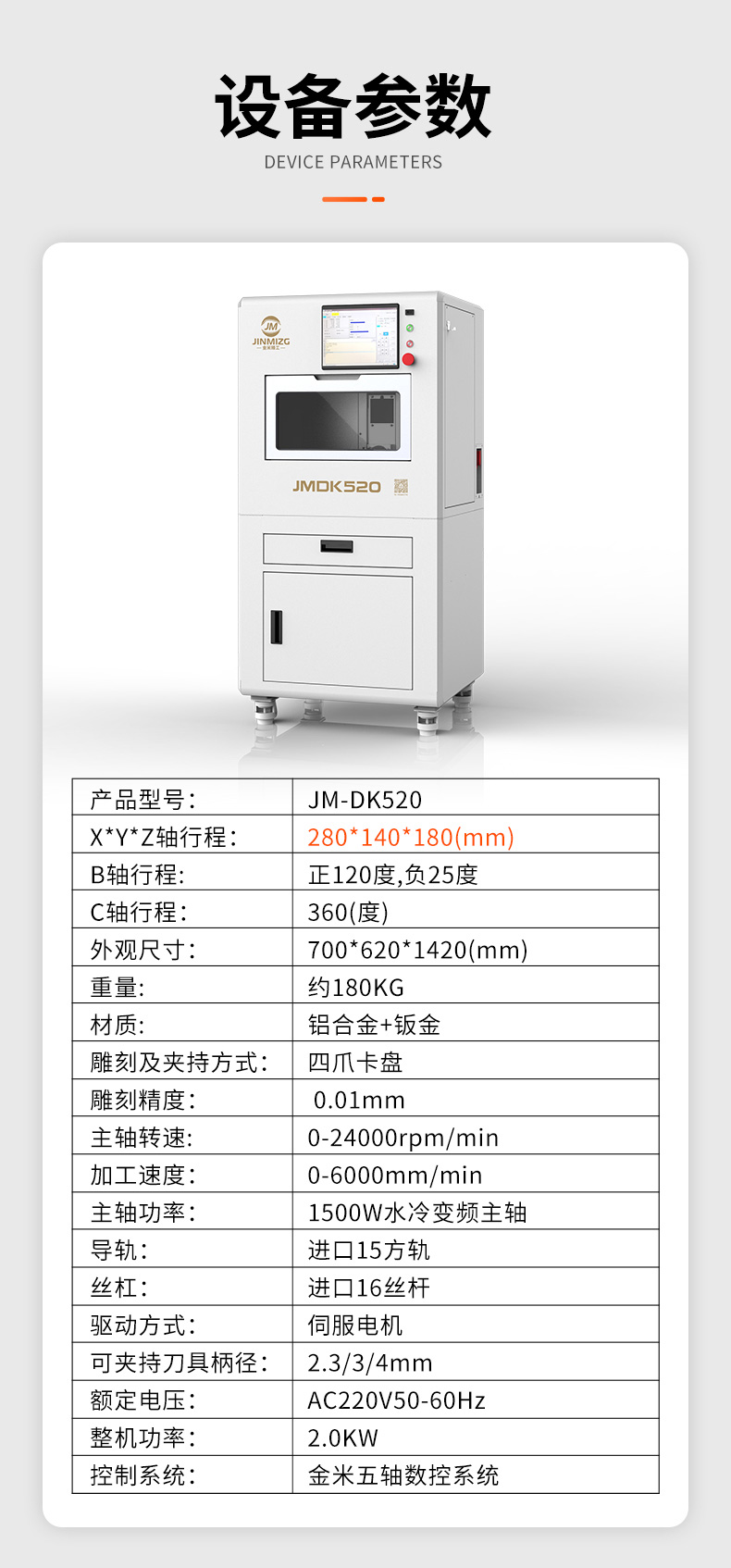JMDK520參數